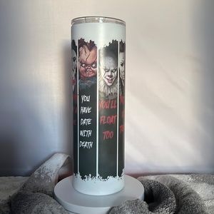 25oz Glow in The Dark double walled stainless steel tumbler.